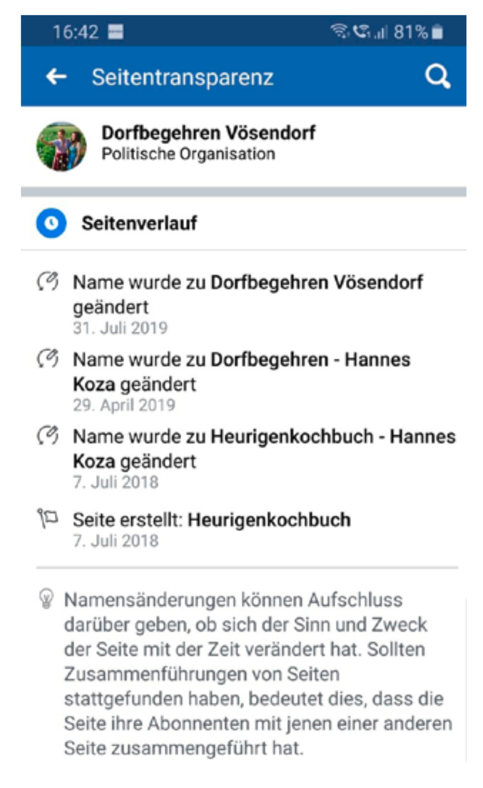 Das Dorfbegehren doch nicht so eine „unabhängige Bewegung“